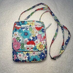 Vera Bradley Mini Hipster Crossbody "Far Out Floral" Multicolor